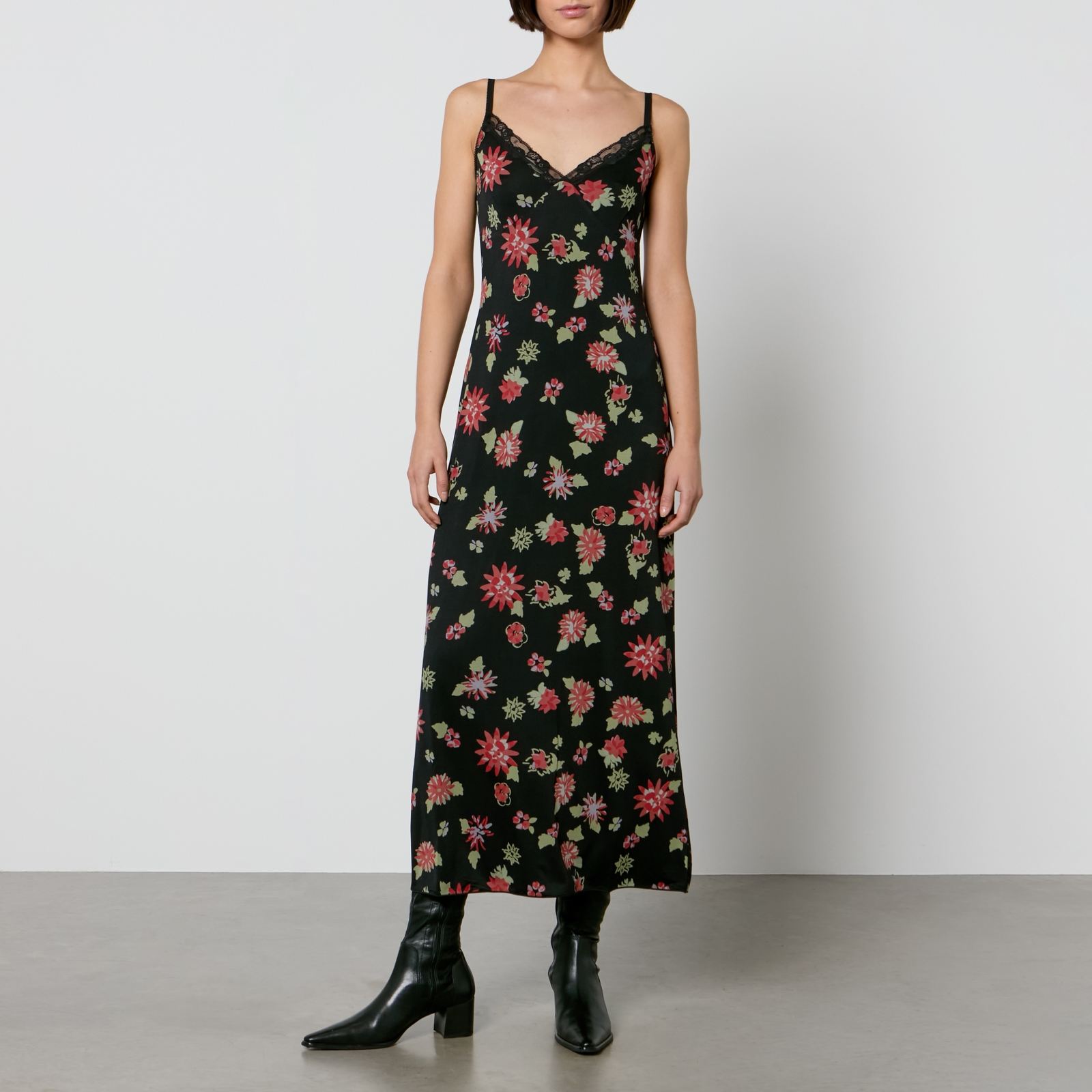 MAX&Co. Menta Floral-Print Jersey Dress - S von MAX&Co.