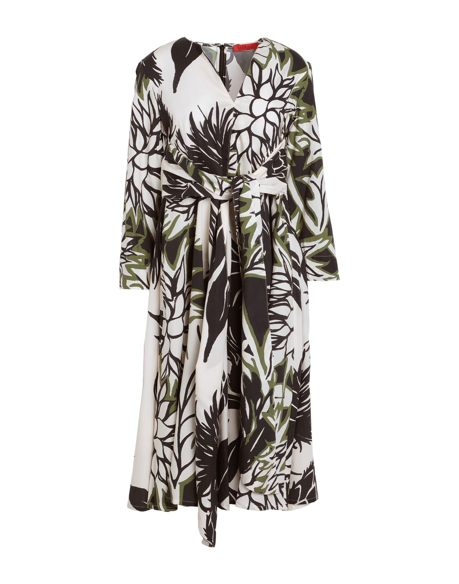 MAX&Co. Midi-kleid Damen Cremeweiß MAX&Co. Midi-kleid Damen Cremeweiß von MAX&Co.