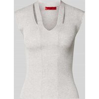 MAX&Co. Regular Fit Pullunder aus Viskose-Mix Modell 'OTELLO' in Hellgrau, Größe M von MAX&Co.