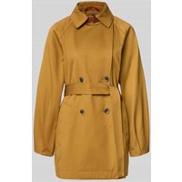 MAX&Co. Shaped Fit Trench-Jacke aus reiner Baumwolle Modell 'ELIS' in Camel, Größe 34 von MAX&Co.