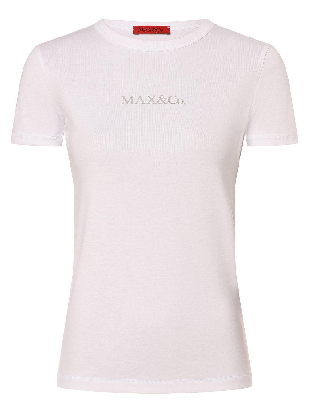 MAX&Co. T-Shirt Damen Baumwolle Rundhals, weiß von MAX & Co.