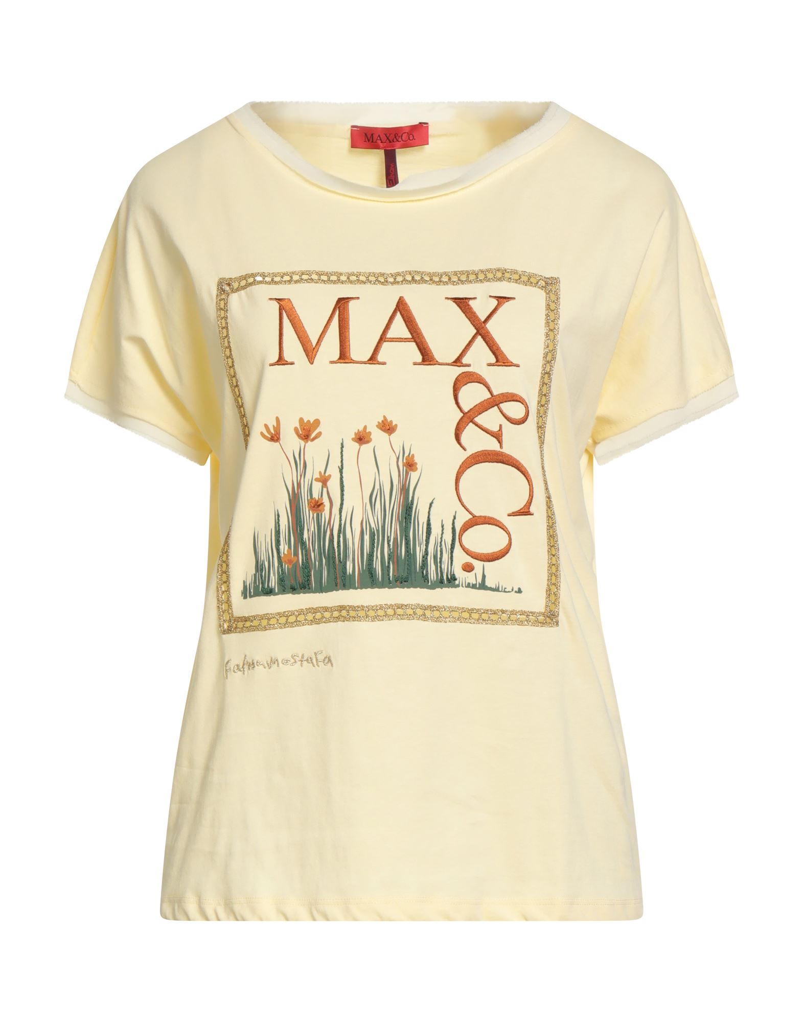 MAX&Co. T-shirts Damen Pastellgelb von MAX&Co.