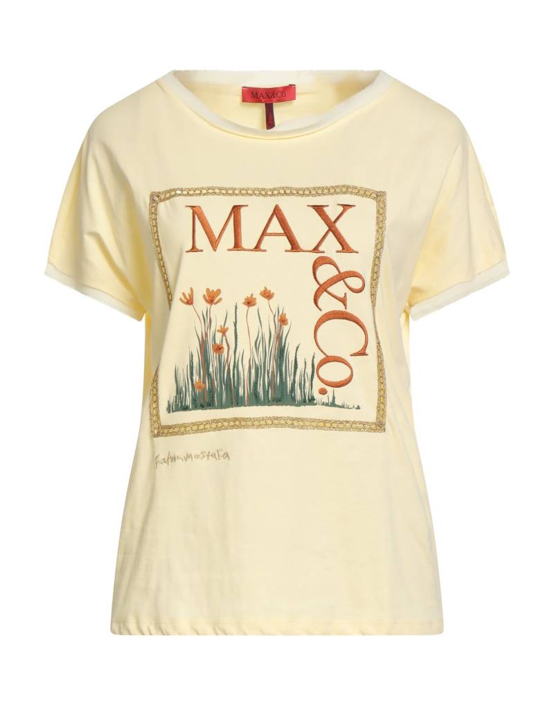 MAX&Co. T-shirts Damen Pastellgelb von MAX&Co.
