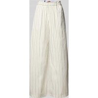 MAX&Co. Wide Leg Stoffhose mit Eingrifftaschen Modell 'GITANE' in Ecru, Größe 40 von MAX&Co.