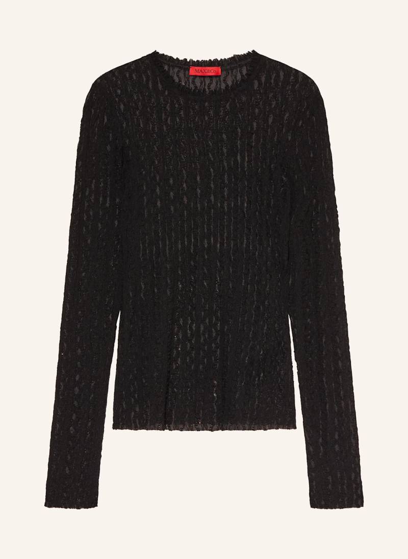 Max & Co. Longsleeve Iside Aus Spitze schwarz von MAX & Co.