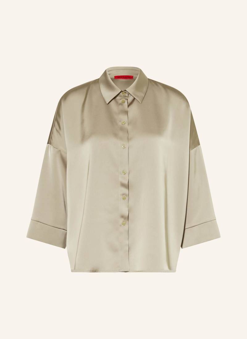 Max & Co. Satinbluse Sbembo Mit 3/4-Arm beige von MAX & Co.