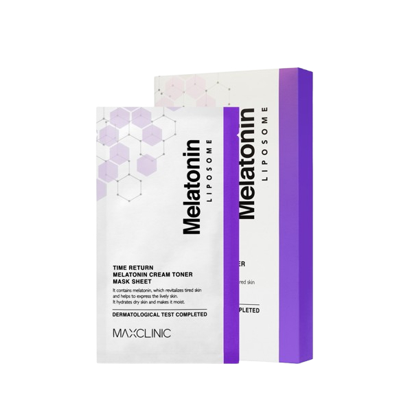 MAXCLINIC - Time Return Melatonin Cream Toner Mask Sheet - 5stücke von MAXCLINIC