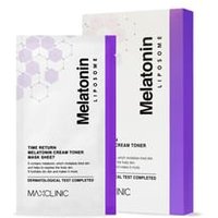 MAXCLINIC - Time Return Melatonin Cream Toner Mask Sheet Set 27ml x 5 sheets von MAXCLINIC