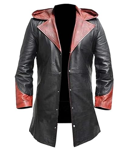 MAXDUD Herren Teufel Kapuze Cosplay Halloween DMC V Kostüm Trenchcoat von MAXDUD
