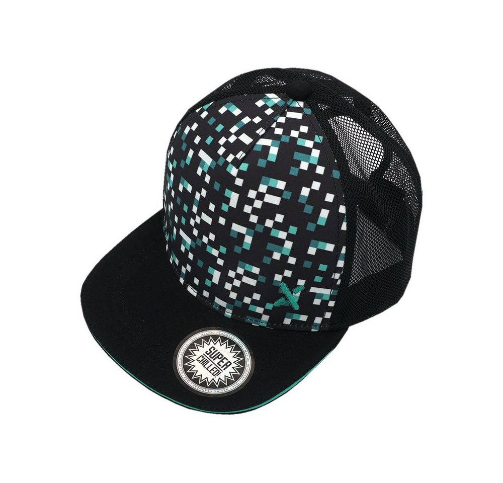 MAXIMO Baseball Cap KIDS BOY-Cap, 'squares' Netz hinten, snap back Ver von MAXIMO