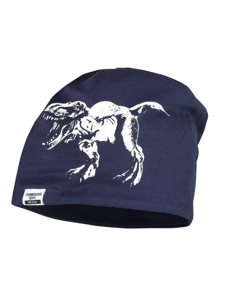 MAXIMO Beanie MINI BOY-Beanie, 'dino' glow in the dark, reversib von MAXIMO