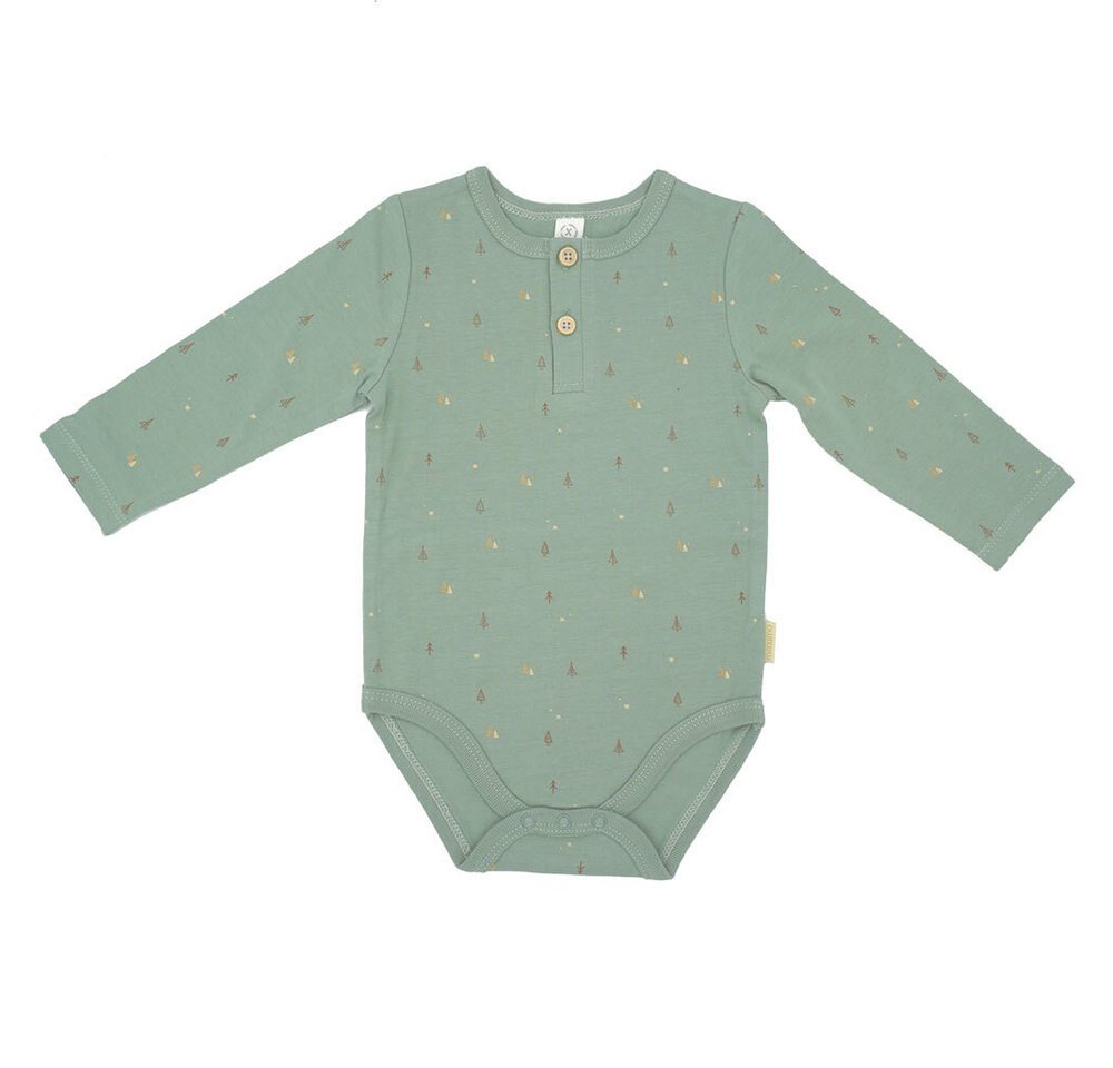 MAXIMO Body BABY BOY-Body, AOP Bäume Knopfleiste vorn (1-tlg) mit niedlichem Print von MAXIMO