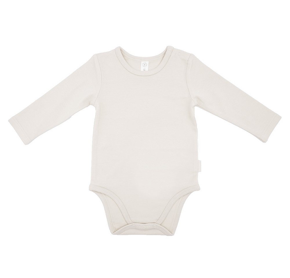 MAXIMO Body BABY-Body, langer Arm, Jersey (1-tlg) Schulterverschluss und Druckknöpfe im Schritt von MAXIMO