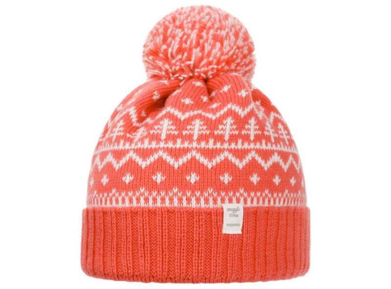 MAXIMO Bommelmütze (1-St) Strickmütze mit Umschlag, Made in Germany von MAXIMO