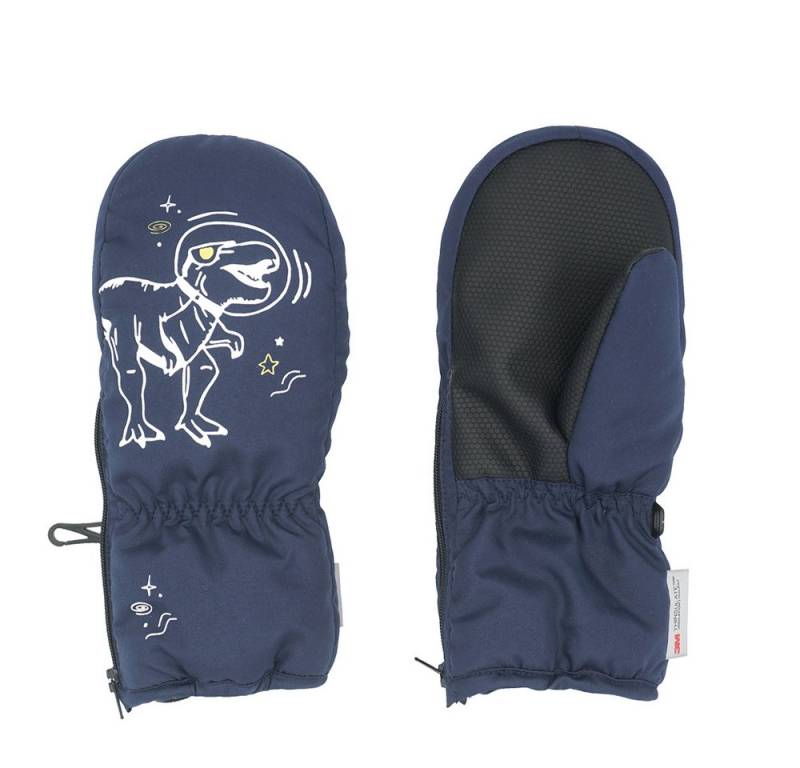 MAXIMO Fäustlinge MINI BOY-Thermofausthandschuhe "space dino", Daumen, glow in the dark (2-St) von MAXIMO