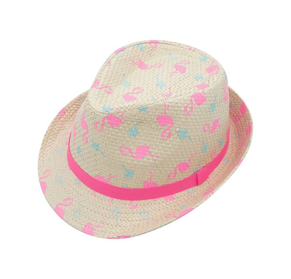 MAXIMO Fischerhut KIDS GIRL-Trilby, 'Flamingo' Futter von MAXIMO