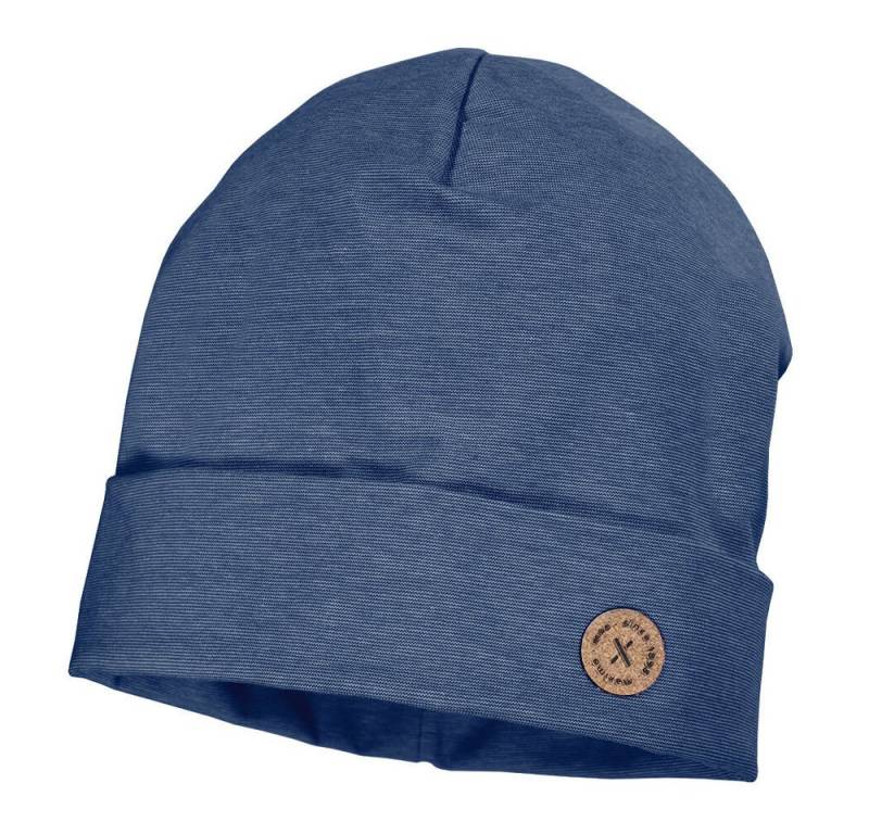MAXIMO Jerseymütze GOTS KIDS-Beanie middle, Umschlag, Microringel, UV 50 (1-St) Baumwolljersey von MAXIMO