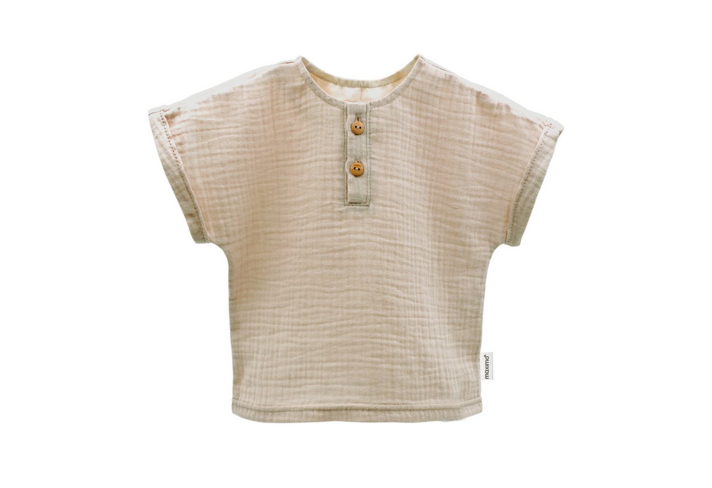 MAXIMO Kurzarmhemd GOTS BABY BOY-Hemd, Kurzer Arm Musselin von MAXIMO