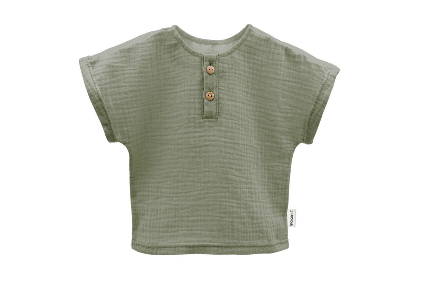 MAXIMO Kurzarmhemd GOTS BABY BOY-Hemd, Kurzer Arm Musselin von MAXIMO