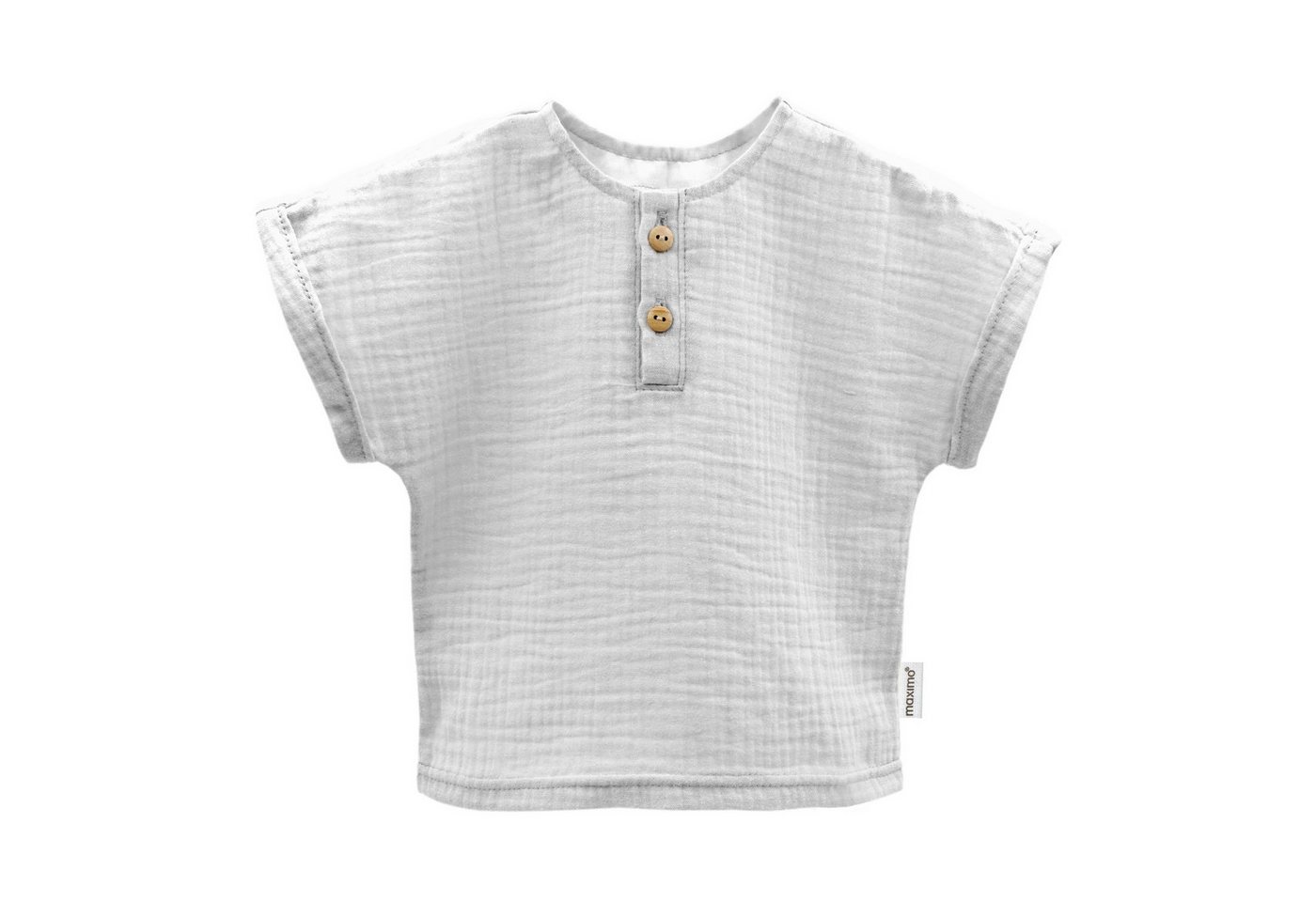 MAXIMO Kurzarmhemd GOTS BABY BOY-Hemd, Kurzer Arm Musselin von MAXIMO