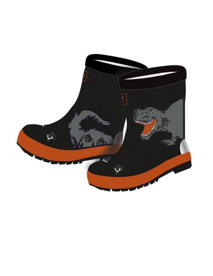 MAXIMO MaxiMo Kinder Gummistiefel DINO 13203-973000 schwarz/rabbit Gummistiefel von MAXIMO