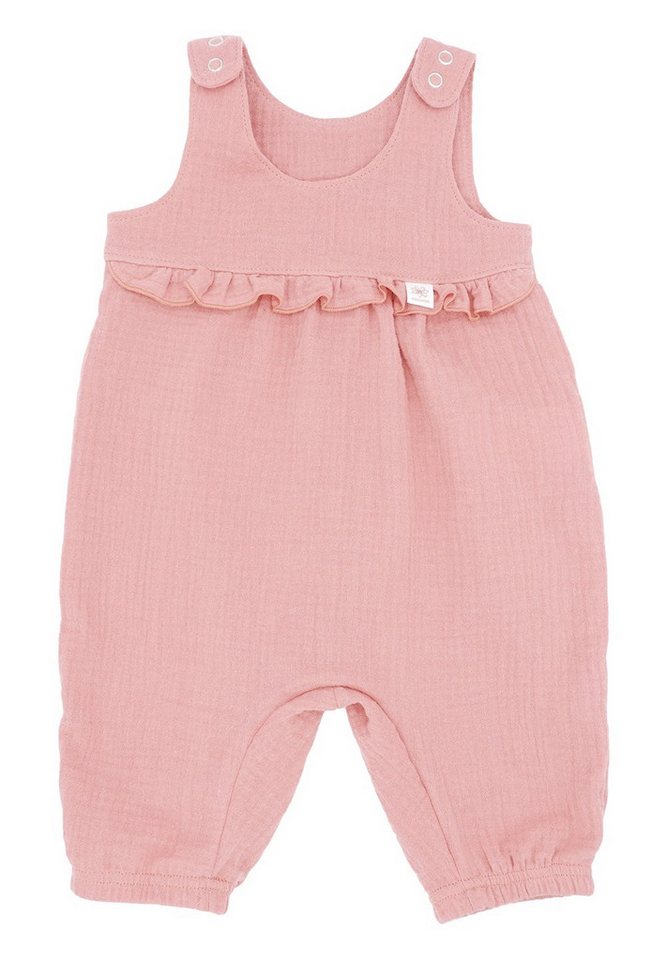 MAXIMO Overall GOTS BABY GIRL-Overall, Rüsche Musselinstoff Musse Made in Germany von MAXIMO