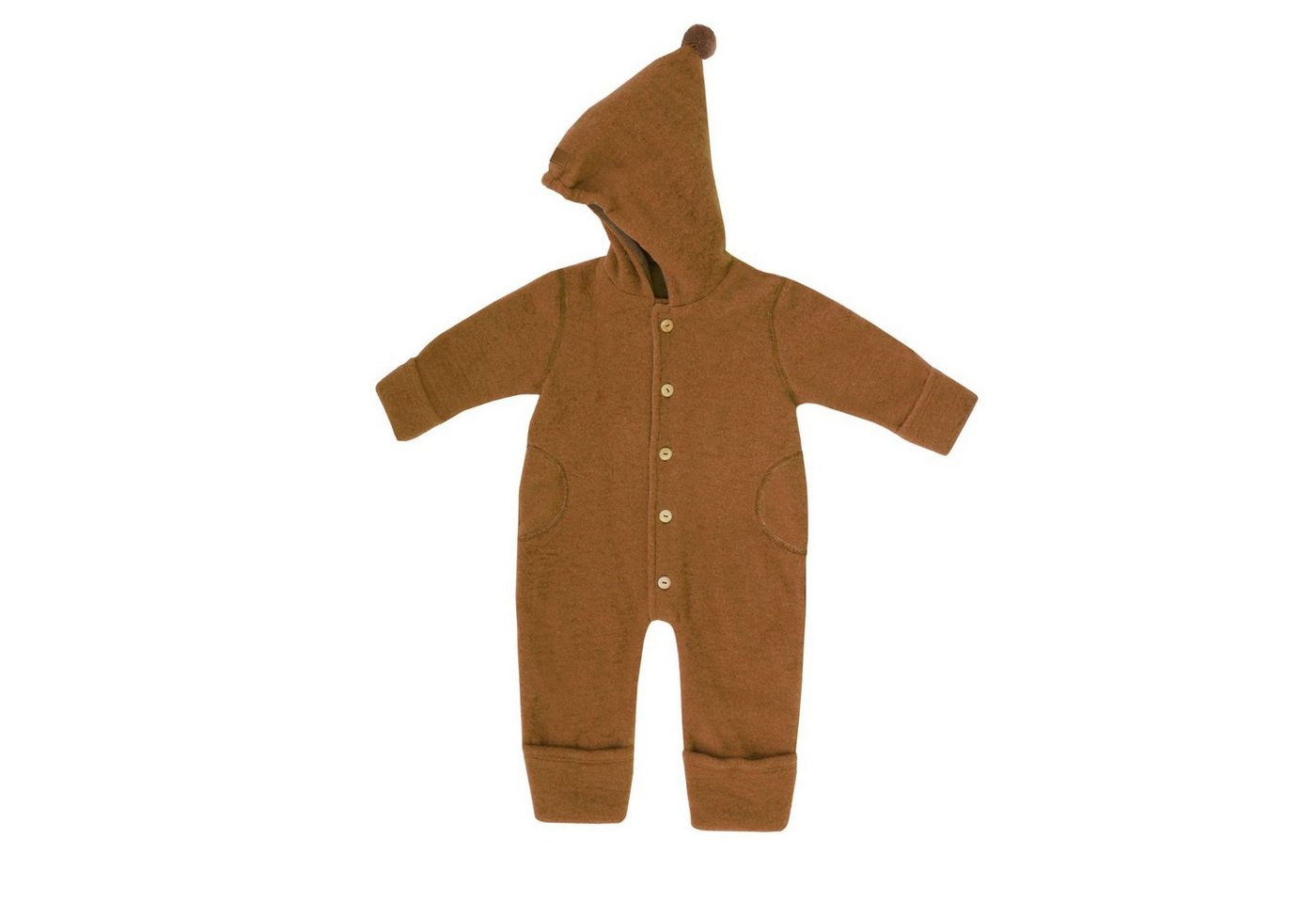 MAXIMO Overall GOTS BABY-Overall, Wollfleece kbT, Jersey kbA Wol Made in Germany von MAXIMO