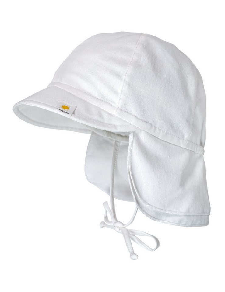 MAXIMO Schirmmütze BABY-Schildmütze, Futter doppelter Nackenschutz, Bindeband, UV (1-St) von MAXIMO