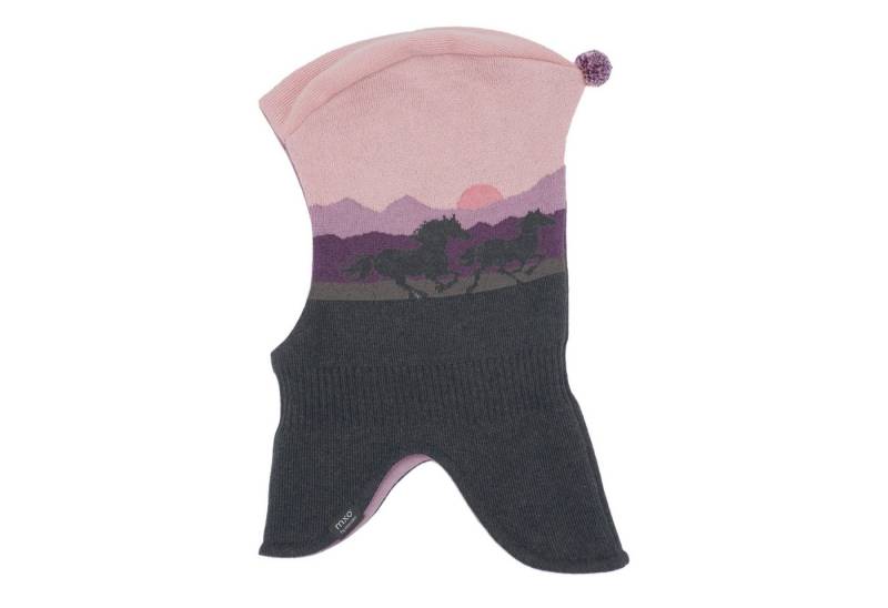 MAXIMO Schlupfmütze MINI GIRL-Schlupfmütze, Pferde Zipfel (1-St) von MAXIMO