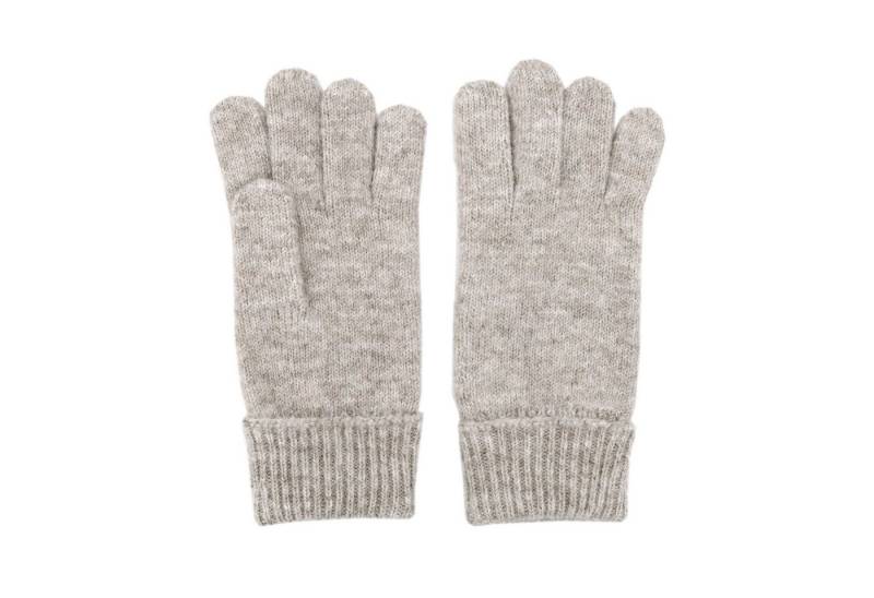 MAXIMO Strickhandschuhe Fingerhandschuhe, extra lange Strickbündchen, unifarben von MAXIMO