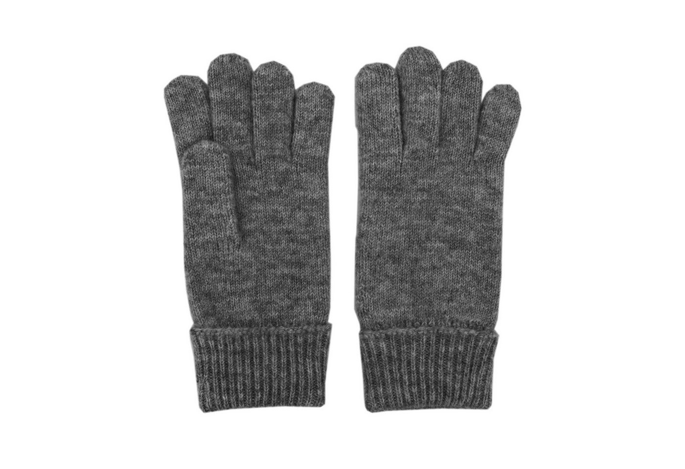MAXIMO Strickhandschuhe Fingerhandschuhe, extra lange Strickbündchen, unifarben von MAXIMO