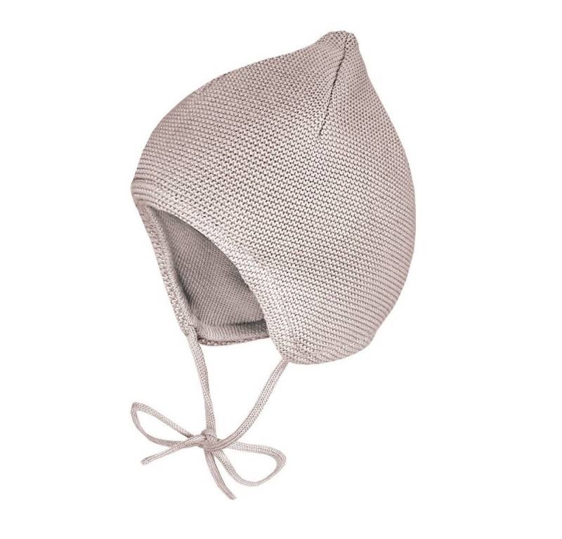 MAXIMO Strickmütze BABY-Mütze ausgenäht kleine Spitze, Futter (1-St) von MAXIMO