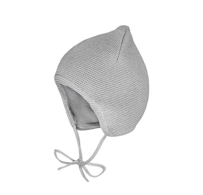 MAXIMO Strickmütze BABY-Mütze ausgenäht kleine Spitze, Futter (1-St) von MAXIMO