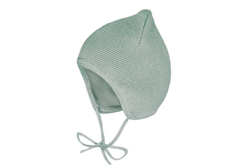 MAXIMO Strickmütze BABY-Mütze ausgenäht kleine Spitze, Futter (1-St) von MAXIMO