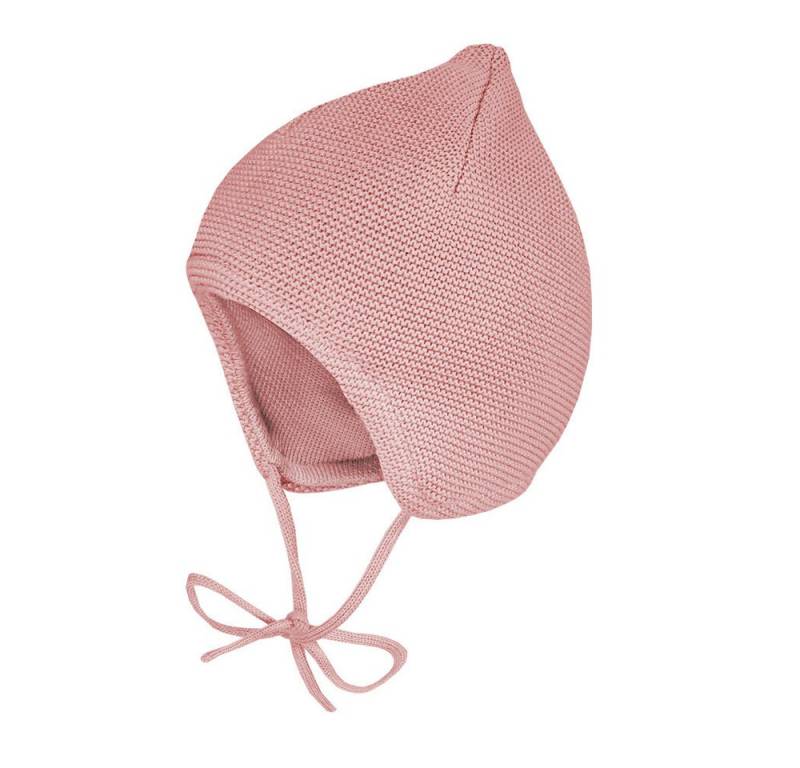 MAXIMO Strickmütze BABY-Mütze ausgenäht kleine Spitze, Futter (1-St) von MAXIMO