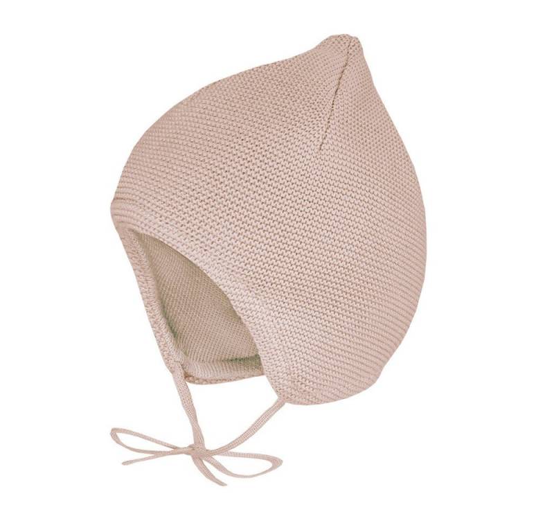 MAXIMO Strickmütze BABY-Mütze ausgenäht kleine Spitze, Futter (1-St) von MAXIMO