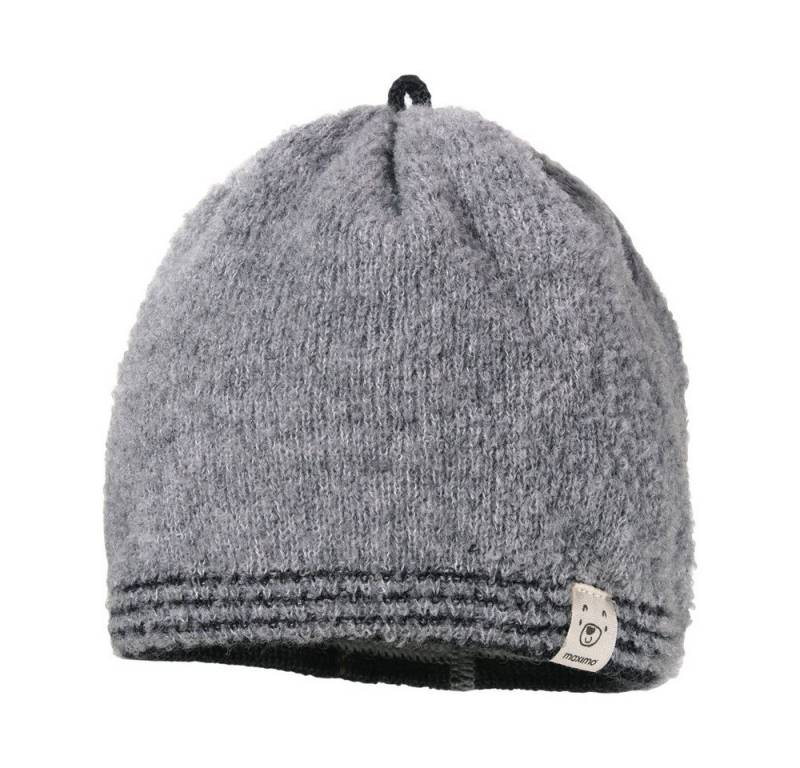 MAXIMO Strickmütze BABY-Mütze randlos Ringelanfang, Teddyoptik (1-St) von MAXIMO