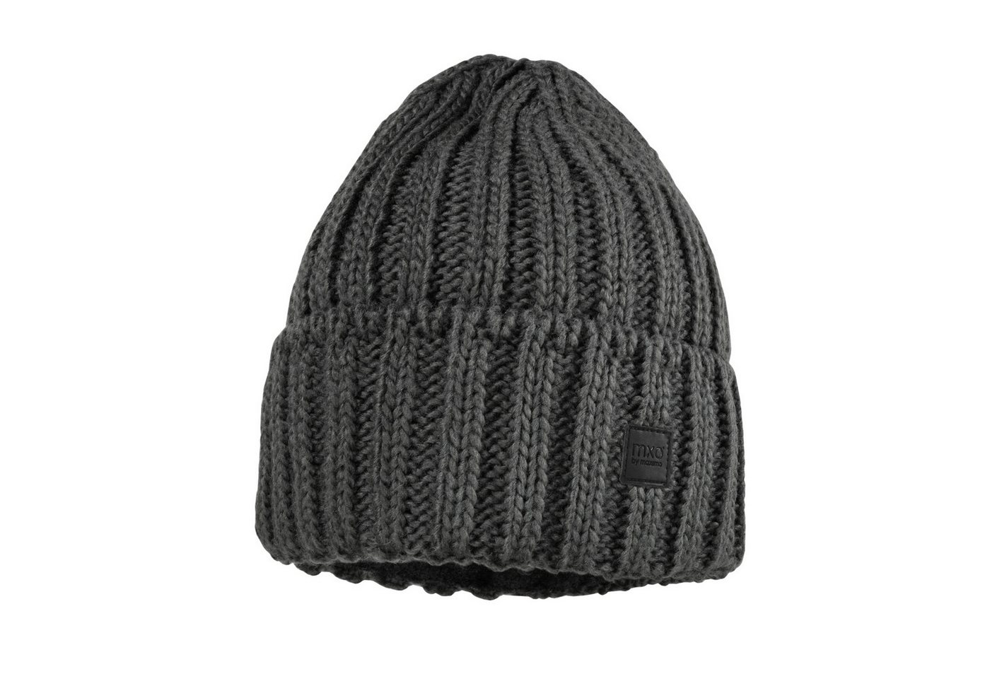 MAXIMO Strickmütze Breiter Umschlag, Grobstrick, gefüttert von MAXIMO