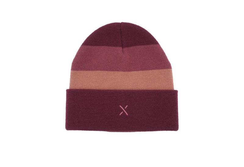 MAXIMO Strickmütze KIDS-Beanie Blockstreifen Umschlag, doppelt (1-St) von MAXIMO