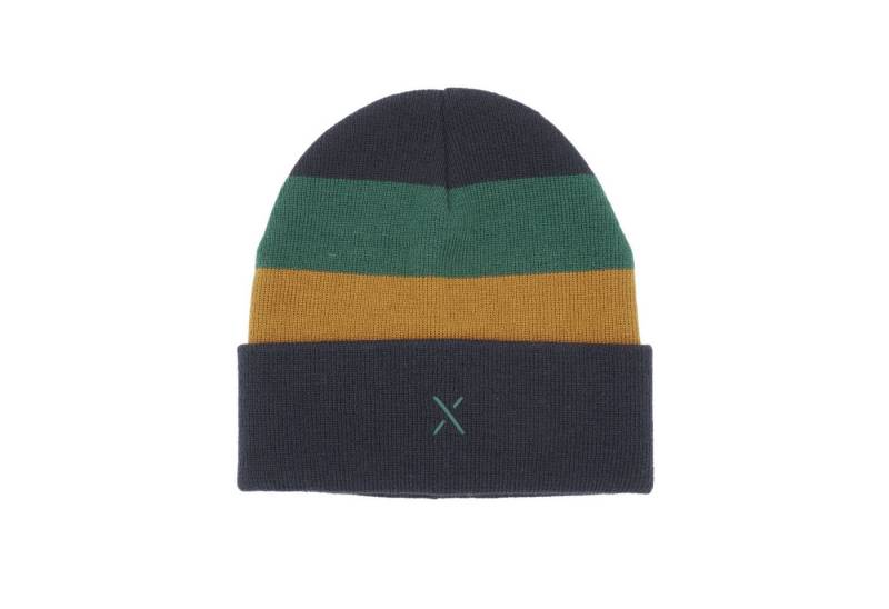 MAXIMO Strickmütze KIDS-Beanie Blockstreifen Umschlag, doppelt (1-St) von MAXIMO