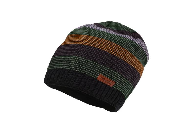MAXIMO Strickmütze KIDS-Beanie randlos Blockringel LL (1-St) von MAXIMO