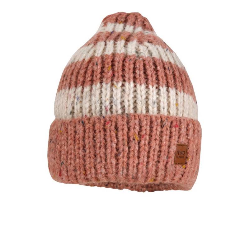 MAXIMO Strickmütze KIDS-Mütze, Blockringel Effektgarn (1-St) Unikat von MAXIMO