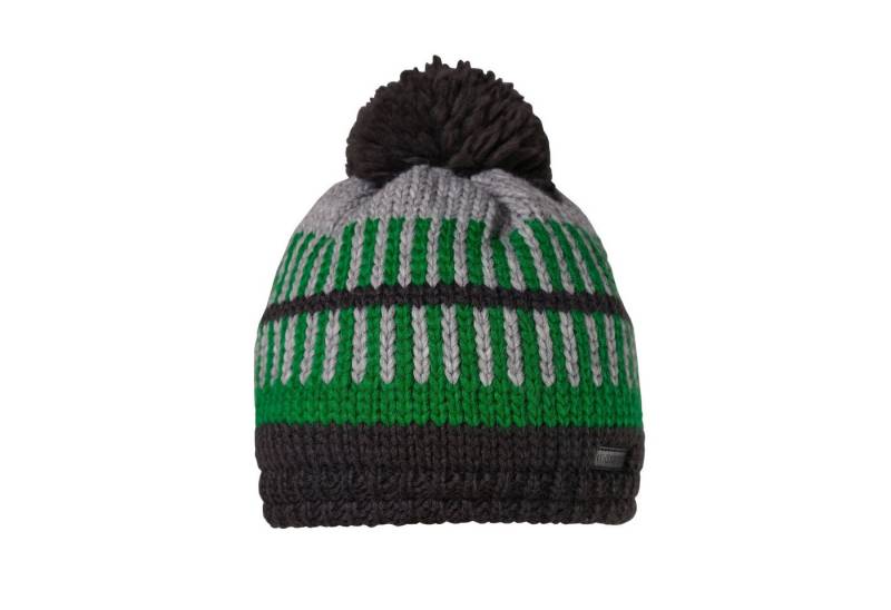 MAXIMO Strickmütze KIDS-Mütze, Pompon Farbwechseljacquard, Futter (1-St) von MAXIMO