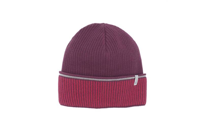 MAXIMO Strickmütze KIDS-Mütze, Umschlagrand Reflex, Jerseyfutter (1-St) von MAXIMO