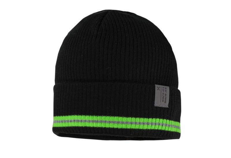 MAXIMO Strickmütze KIDS-Mütze, Umschlagrand Reflex, Jerseyfutter (1-St) von MAXIMO