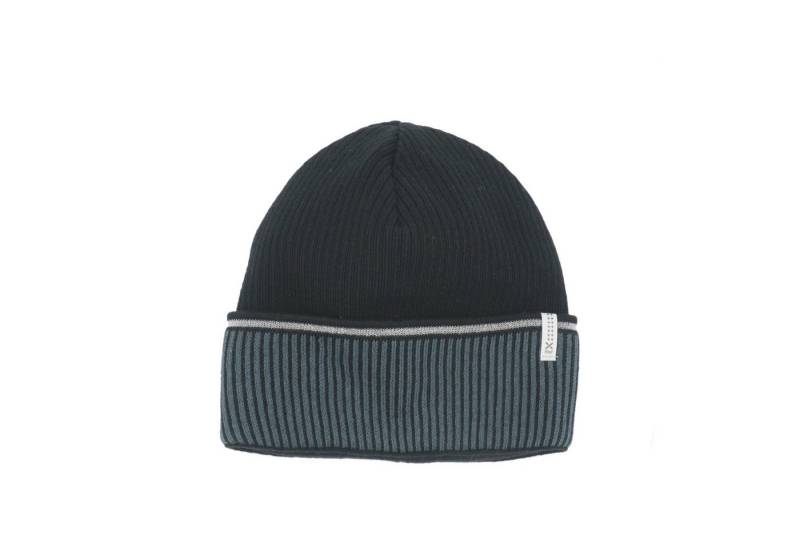 MAXIMO Strickmütze KIDS-Mütze, Umschlagrand Reflex, Jerseyfutter (1-St) von MAXIMO