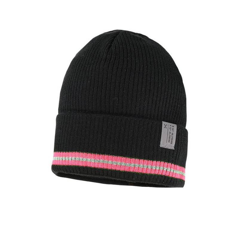 MAXIMO Strickmütze KIDS-Mütze, Umschlagrand Reflex, Jerseyfutter (1-St) von MAXIMO