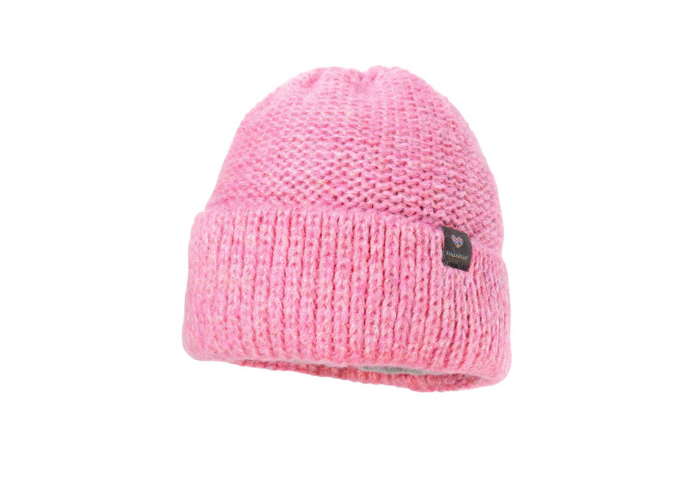 MAXIMO Strickmütze MINI GIRL-Mütze, Umschlagrand Effektgarn (1-St) Unikat von MAXIMO