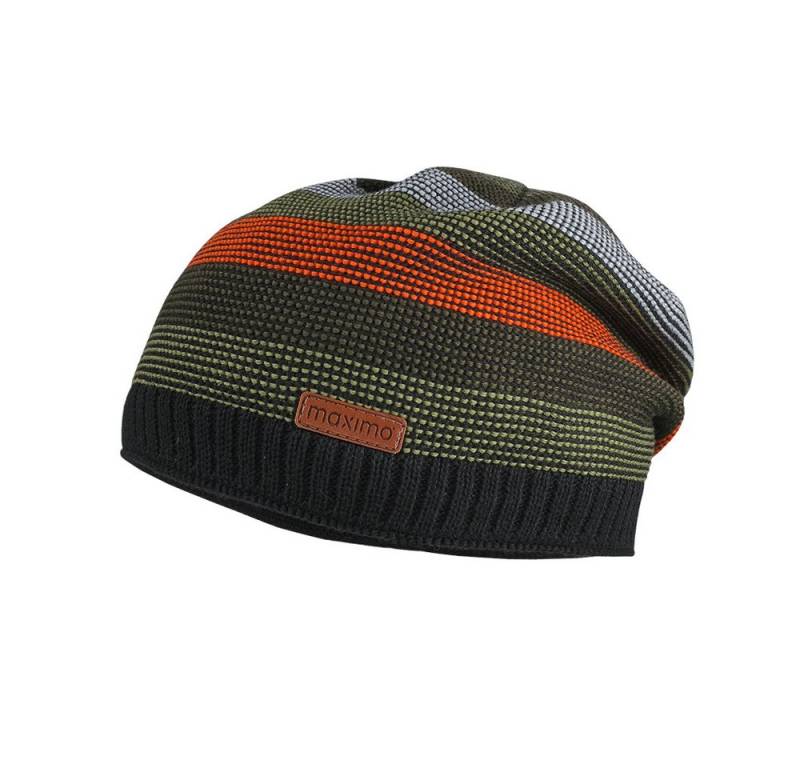 MAXIMO Strickmütze MINI-Mütze randlos Blockringel LL (1-St) von MAXIMO