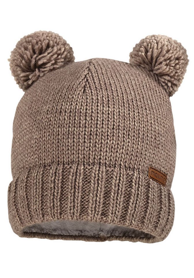 MAXIMO Strickmütze aus softer Wollmischung mit zwei Pompons von MAXIMO